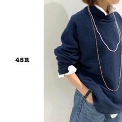 連休値下げ　45rpm　フロートモックネックニット　45アールピーエム ファッション 連休値下げ 45rpm フロートモックネックニット 45