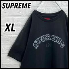 【希少XL】シュプリーム センター刺繍アーチロゴ オールドイングリッシュTシャツ 希少XL】シュプリーム センター刺繍アーチロゴ オールド