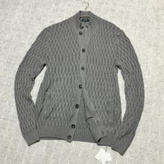 未使用タグ付き！ザノーネ［リネン混］ミドルゲージ　サイズ52　カーディガン