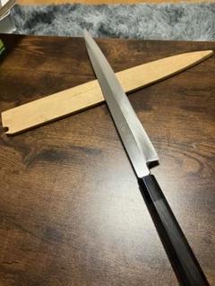 鎌型薄刃包丁 霞 八寸 銀三鋼 朴柄 箱付 名入 KN02-A9714-2L2B