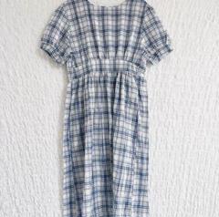 ❤️美品❤️ ワンピース チェック柄 半袖ワンピース マタニティ ロングワンピース