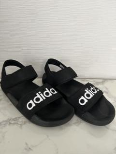 adidas ブラック スポーツサンダル ベルクロ式のサムネイル
