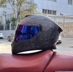 新品 ダブルレンズ フルフェイスヘルメット バイクヘルメット HM