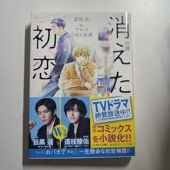 【美品】小説 消えた初恋 TVドラマ原作 ノベライズ 目黒蓮 道枝駿佑