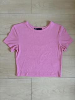 【ZARA】クロップドTシャツMサイズ シンプル カジュアルのサムネイル