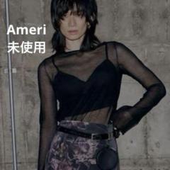 未使用★Ameri★2PIECE SHEER LONG KNIT TOP★人気★