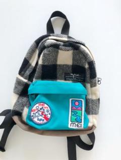 MEI WOOLRICH ブロックチェックkids backpack