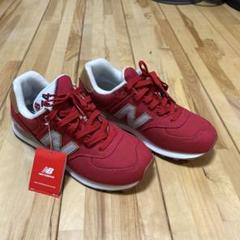 New Balance 574 レッド新品タグ付き25.5センチML574YLA - メルカリ