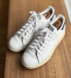 補修済 adidas Stan Smith ホワイト/ネイビー レザーのサムネイル
