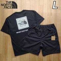 ノースフェイス Tシャツ ショートパンツ 上下セット バンダナ ブラック 新品L