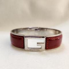 GUCCI グッチ レッド Gロゴ バングル