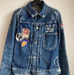 新品 タグ付 DIESEL デニム ジャケット 切替え ワッペン スタッズ m33684277635_1.jpg?1720075645
