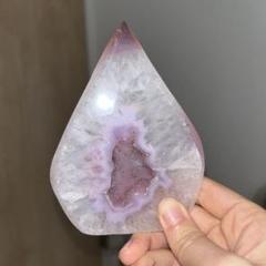 ピンク瑪瑙 フレイム bigサイズ 置物 ドゥルージー 175g