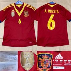 【極美品/正規品】スペイン代表 イニエスタ ユニフォーム ZCWO ナショナルチーム 2018 ユニフォーム - スペイン代表