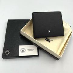 ✨新品未使用✨MONT BLANC 二つ折りお札入れ シボ革 黒