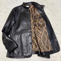 美品 XL タケオキクチ 羊革 ラムレザー レザージャケット 総柄 裏地 美品 XL タケオキクチ 羊革 ラムレザー レザージャケット 総柄