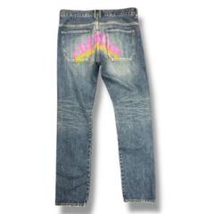 CVTVLIST カタリスト USED加工 プリント デニムパンツ 0のサムネイル