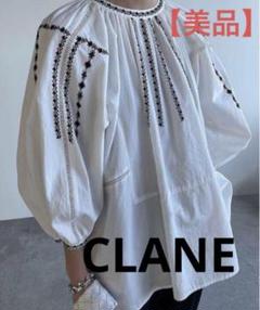 CLANEクラネ ボリューム袖刺繍ブラウス 1 CLANEクラネ ボリューム袖刺繍ブラウス 1 - メルカリ