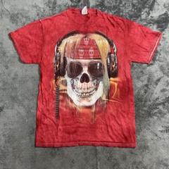 DELTA デルタ　Tシャツ　スカル　ロック　ゴースト　ヘッドホン　タイダイ染め