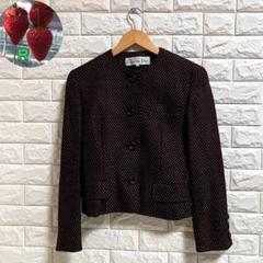 値下げ！本物■訳あり■Diorノーカラージャケット■ピンク■シルク81%麻19% 値下げ！本物□訳あり□Diorノーカラージャケット□ピンク