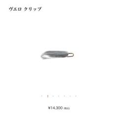 PLUIE プリュイ ヴエロクリップ silver シルバー 三苫愛