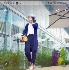 ジョガーパンツ ユニクロ Mサイズ　ストライプ　黒　ブラックのサムネイル