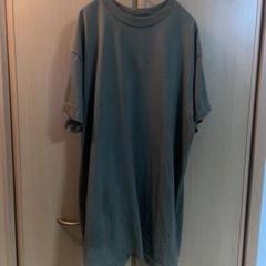 【US古着 無地T】カーキ コットン Tシャツ　Lサイズ 超柔らか　タグなし