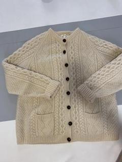 レディース 古着 80s TOWER HANDKNITS アラン ウール ニット