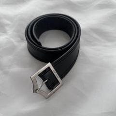 エディ期　Dバックル　Dior Homme ブラックレザーベルト Dior HOMME ディオールオム Dバックルレザーベルト ブラック 85