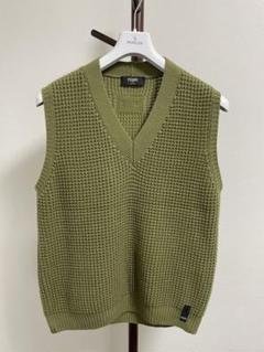 【激レア】Vintage FENDI ヘリンボーンリネンベスト　54 激レア】Vintage FENDI ヘリンボーンリネンベスト54