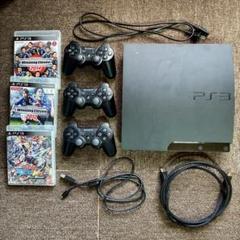 PS3 本体 CECH-3000A コントローラー3つ　ソフト3本セット