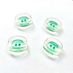 106. レトロボタン メロングリーン 中 大量 シャツボタン 二つ穴ボタン