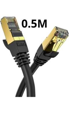 Veetop CAT8 LANケーブル0.5m 爪折れ防止 有線lanケーブル