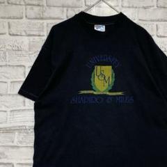 USA製90sヴィンテージTシャツ！シングルステッチ　ブラック半袖古着L715