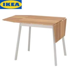 【専用】IKEA 無垢材のバタフライテーブル 65〜123cm幅の三段階 専用】IKEA 無垢材のバタフライテーブル 65〜123cm幅の三段階