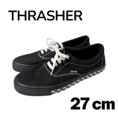 【美品】THRASHER DECKER ブラック スニーカー 27cm