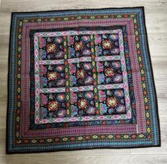 アジアン✴︎カラフル刺繍の民族デザイン✴︎ ラグ・カバー・マット✴︎