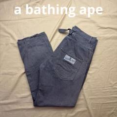 a bathing ape ラングラー　デニム　シンチバック　エイプ　ブラウン