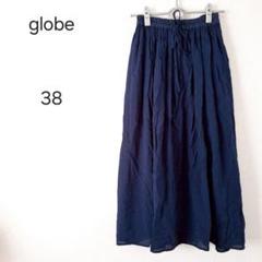 1338＊グローヴ グローブ globe ネイビー フレアスカート 38