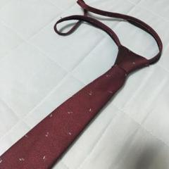 FASHION TOP ワンタッチネクタイ レッド