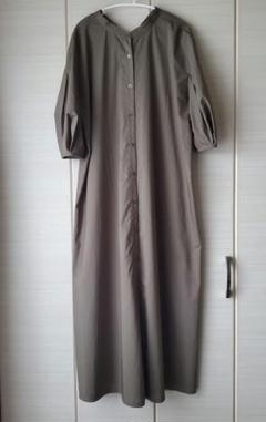 U by SPICK&SPAN カーキ半袖シャツワンピース