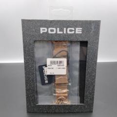POLICE アップルウォッチ 42・44・45mm レザーバンド ゴールド