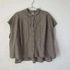 TSUHARU リネン バックギャザー ビッグブラウスのサムネイル