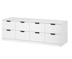 NORDLI ノールドリ チェスト（引き出し×8）ホワイト 収納