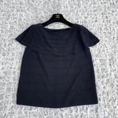 Ballsey トゥモローランド　フレアカラーブラウス　ネイビー