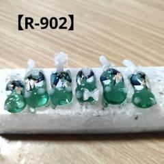 【R-902】レジン道　猫　和柄フラワー柄　6匹セット