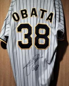 阪神タイガース 小幡竜平 旧ビジターユニフォーム 直筆サイン入り Oサイズ