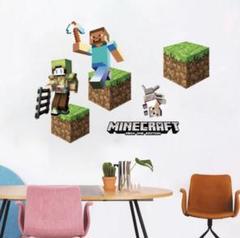 マインクラフト マイクラ ウォールステッカー 壁紙 壁シール　壁ステッカー