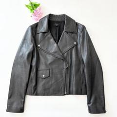 セオリー 2022AW LUXE LEATHER MOTO JKT ブラック S