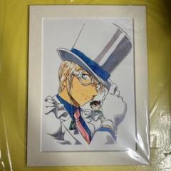 未使用】名探偵コナン 複製原画 怪盗キッド＆江戸川コナン